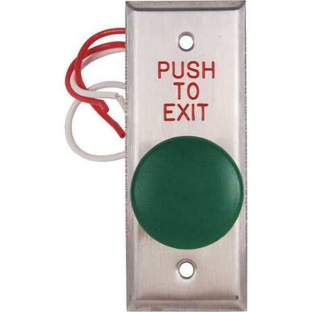 Push to Exit Button, 125VAC, Green Button MPN:N5211-MP23DA/GxE1