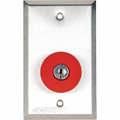 Push Button w/Key Reset 125VAC 2-3/4 W MPN:5211-MP23/KR