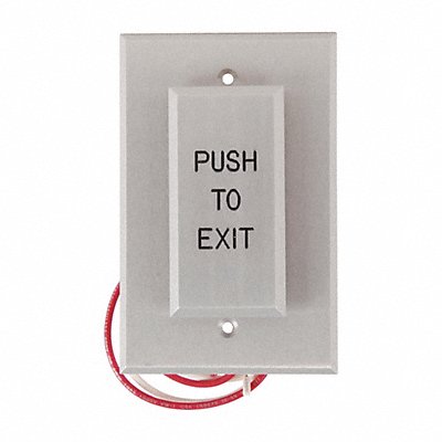 Push to Exit Button 24VDC Silver Button MPN:W5286-P23DAxE1