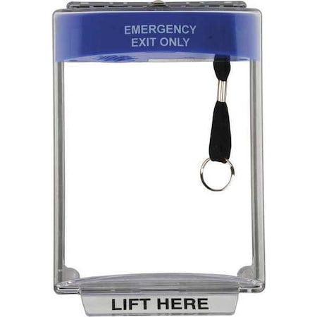 Pull Station Guard, Polycarbonate, Flush Mount, 7 1/4 in W x 10 1/4 in H x Clear MPN:6510/COV