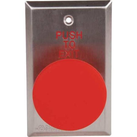 Push to Exit Button, 24VDC, Red Button MPN:5216-MP23DA/RxE1