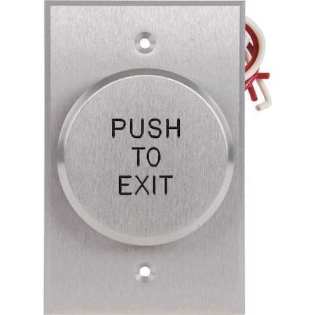 Push to Exit Button, 24VDC, Silver Button MPN:R5286-P23DAxE1