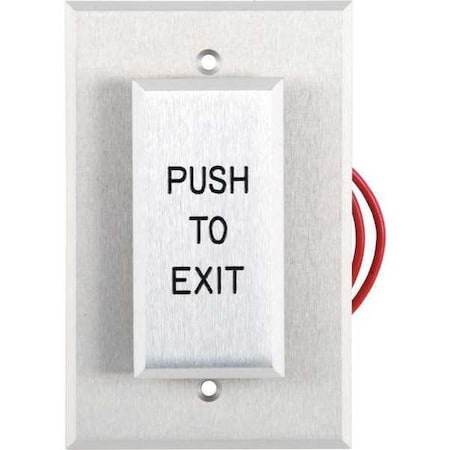 Push to Exit Button, 24VDC, Silver Button MPN:W5286-P25xE1