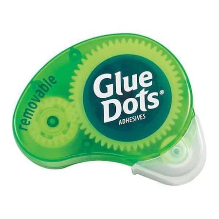 Dot N Go Removable Glue Dots Dispenser, Green, PK6 MPN:GD119