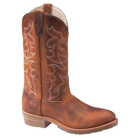 Men's Western Boot, 8 D, Steel Toe, 12 in H, Brown, DH1592 MPN:DH1592 SZ: 8D