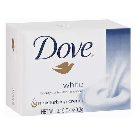 Body Soap, Perfumed, White, 3.25 oz, Moisturizing, Wrapped MPN:CB370944