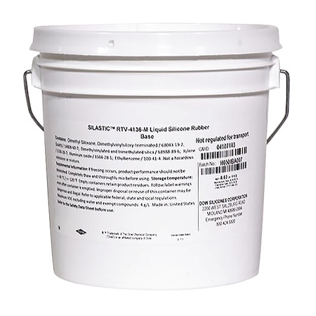 Base and Curing Agent, 4 kg, Bottle, Blue Green, Silicone Base, RTV-4136-M MPN:4107143
