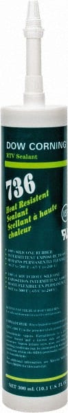 Joint Sealant: 10.1 oz Cartridge, Red, RTV Silicone MPN:99179248
