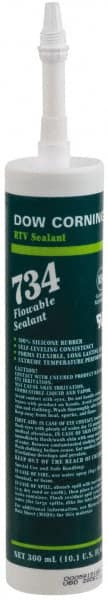 Joint Sealant: 10.1 oz Cartridge, Clear, RTV Silicone MPN:99179310