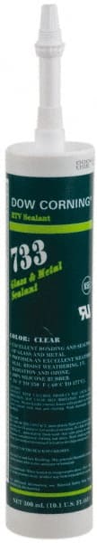 Joint Sealant: 10.1 oz Cartridge, Clear, RTV Silicone MPN:99179322