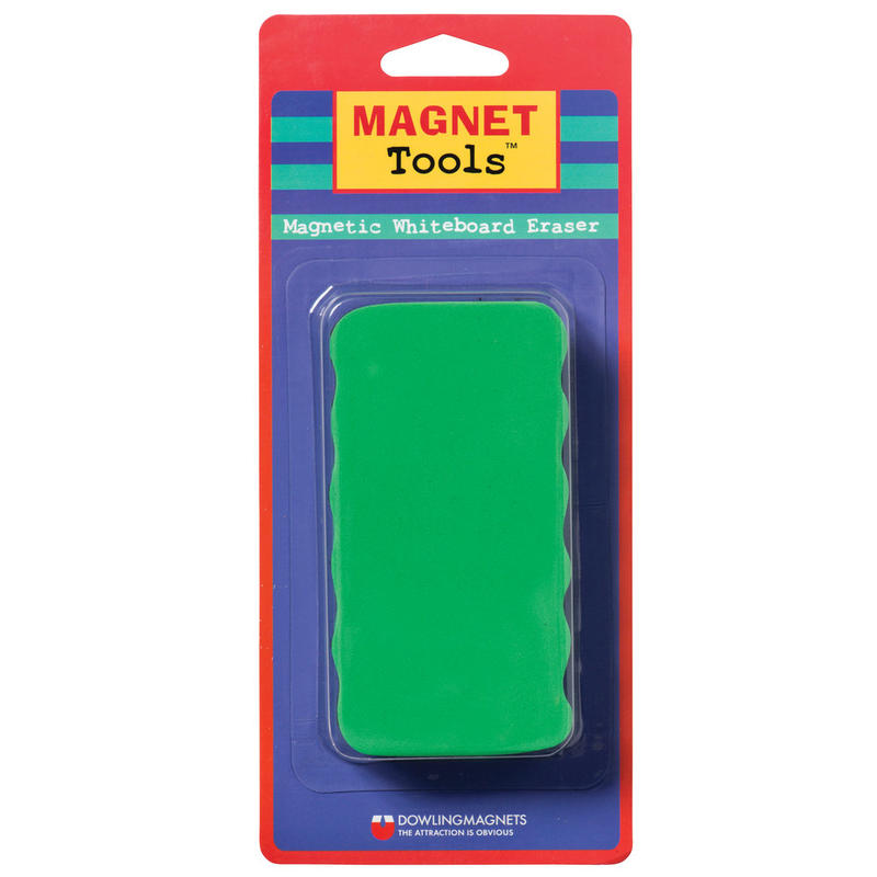 Dowling Magnets Magnetic Whiteboard Eraser, 4 1/2in x 2 1/2in, Assorted Colors, Pack Of 6 MPN:DO-735200-6