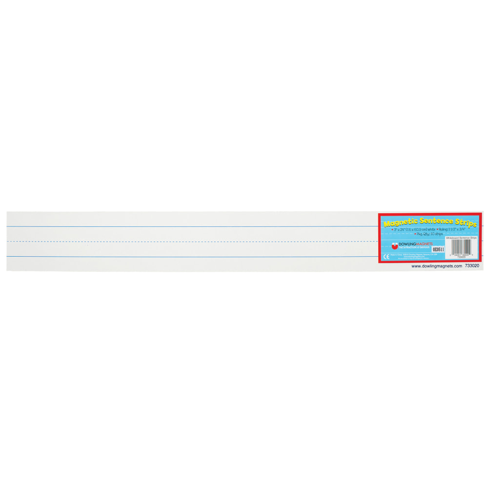 Dowling Magnets Large Magnet Sentence Strips, 3in x 24in