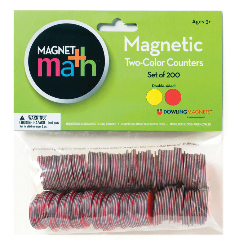 Dowling Magnets Magnetic 2-Color Counters, 1in, Red/Yellow, Pack Of 200 Counters MPN:DO-732190