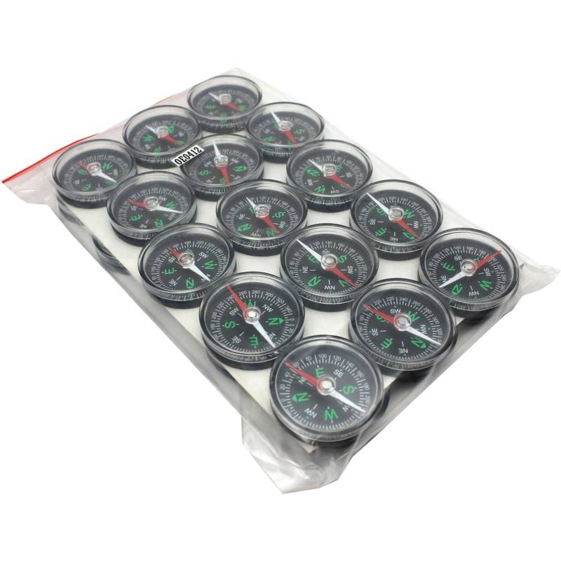 Dowling Magnets Compasses, 1 1/2in, Black, Grade 1 - 7, Pack Of 30 Compasses MPN:DO-MC05