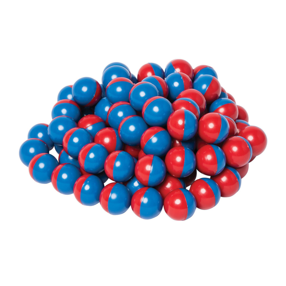 Dowling Magnets North/South Magnet Marbles (Red/Blue), Set Of 100 MPN:DO-736715
