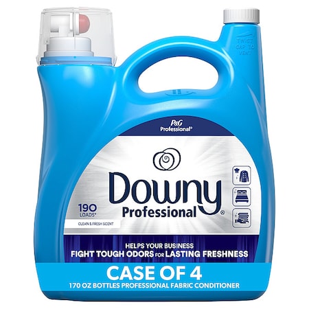 Fabric Softener, Liquid, Clean & Fresh, 4 PK MPN:14121
