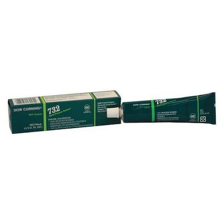 Silicone Sealant, 3 oz, Tube, Aluminum Gray, Silicone Base, 732 MPN:1891961