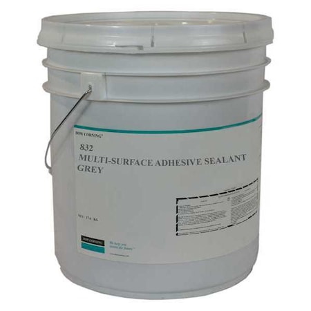 Multi to Surface Adhesive Sealant, 23 kg, Pail, Gray, Silicone Base, 832 MPN:2654580