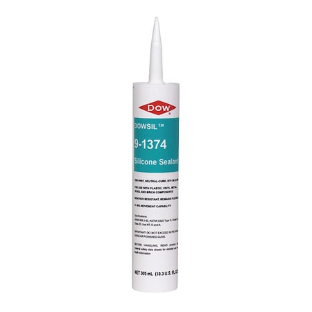 Adhesive, 300 ml, Cartridge, Clear, Silicone Base, 9-1374 MPN:3119556