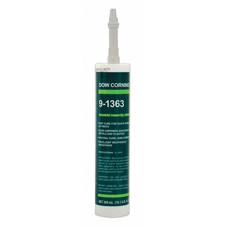 Silicone Sealant, 300 ml, Cartridge, White, Silicone Base, 9-1363 MPN:4001705
