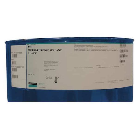 Multi-Purpose Sealant, 205 kg, Pail, Black, Silicone Base, 732 MPN:4023906