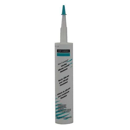 Silicone Glazing Sealant, 10 oz, Cartridge, Aluminum Gray, Silicone Base, Glazing MPN:4045025