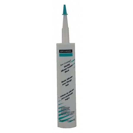 Silicone Glazing Sealant, 10 oz, Cartridge, Black, Silicone Base, Glazing MPN:4045026