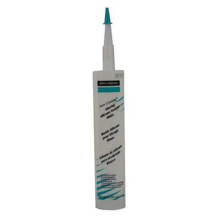 Silicone Glazing Sealant, 10 oz, Cartridge, White, Silicone Base, Glazing MPN:4045030