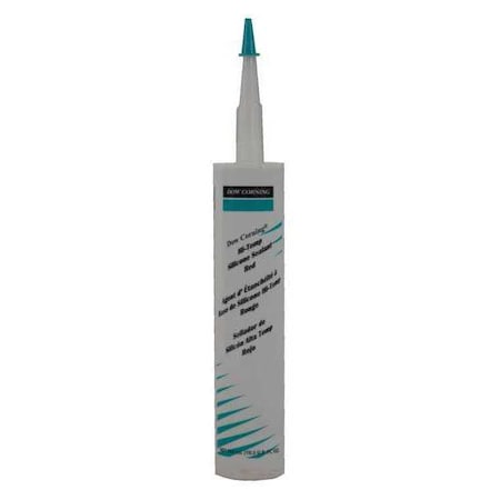 Silicone Sealant, 10 oz, Cartridge, Red, Silicone Base, Hi-Temp MPN:4045040