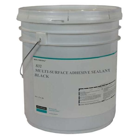 Multi Surface Adhesive Sealant, 23 kg, Pail, Black, Silicone Base, 832 MPN:4059470