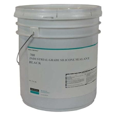 Industrial Grade Silicone Sealant, 17 kg, Pail, Black, Silicone Base MPN:4060122