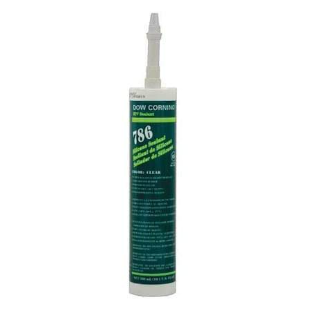 Silicone Sealant, 10 oz, Cartridge, Clear, Silicone Base, 786 MPN:99179247