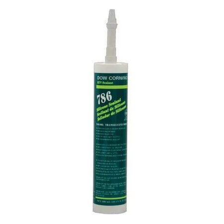 Silicone Sealant, 10 oz, Cartridge, Translucent White, Silicone Base, 786 MPN:99179249