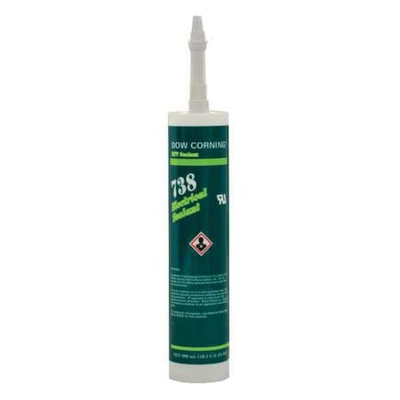 Silicone Sealant, 10 oz, Cartridge, White, Silicone Base, 738 MPN:99180508