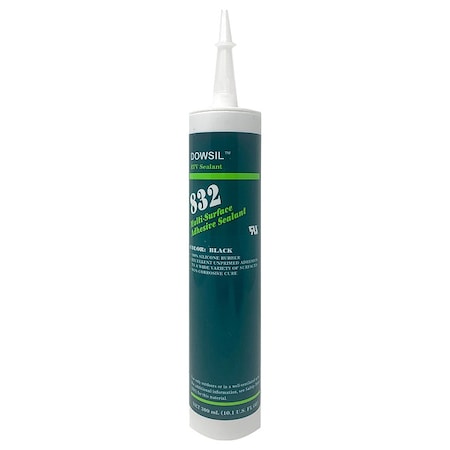 Silicone Sealant, 10 oz, Cartridge, Off-White, Silicone Base, 832 MPN:99180648