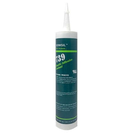 Silicone Sealant, 10 oz, Cartridge, Black, Silicone Base, 739 MPN:99180649