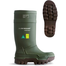 Dunlop® Purofort® Thermo+ Full Safety Men's Work Boots Size 10 Green E662843-10
