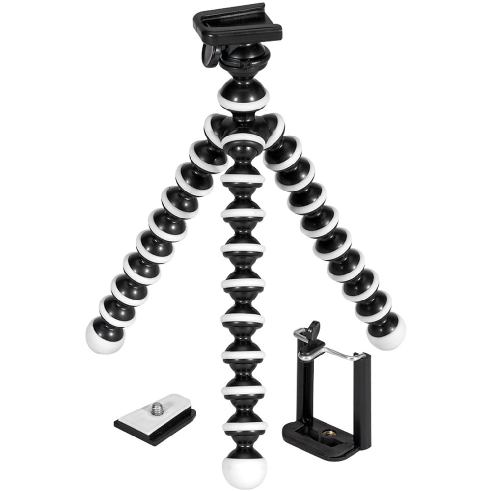 GPX 10in Mini Flexible Tripod - 3.54in to 9.84in Height - 5.51 lb Load Capacity MPN:TPD108B