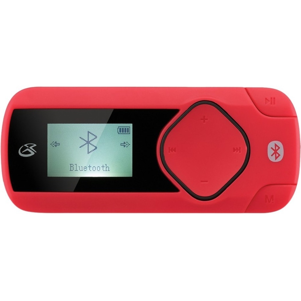 GPX MWB308R 8 GB Flash MP3 Player - Voice Recorder, FM Tuner, e-Book, FM Recorder - 1in - Bluetooth - Yes - microSD - MP3, WAV - 8 Hour MPN:MWB308R