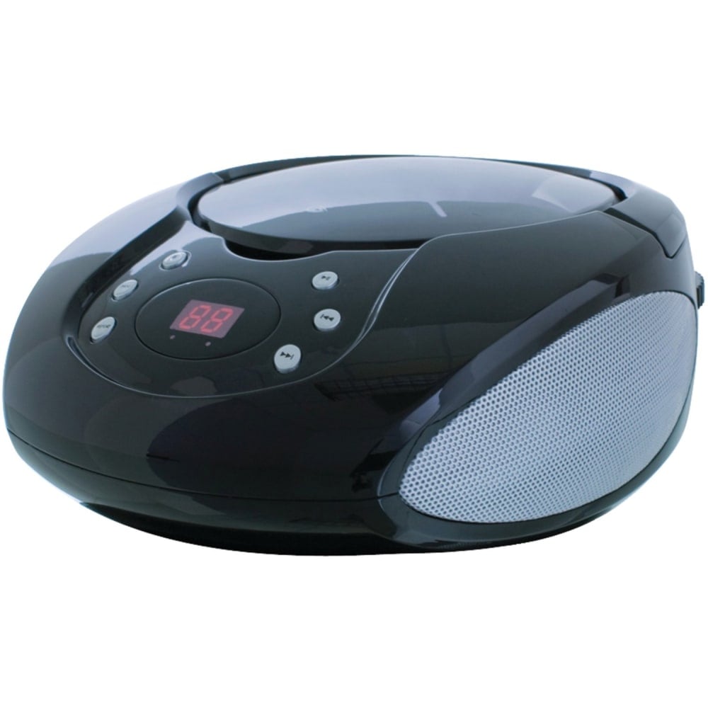 GPX BC112B Radio/CD Player BoomBox - 1 x Disc Integrated - Black LED - CD-DA - 8 Hour Run Time MPN:BC112B