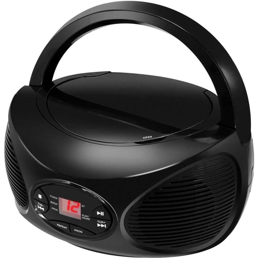 GPX CD, FM Radio and Wireless Boombox (BCB119B) - 1 x Disc - Black - CD-DA - Auxiliary Input MPN:BCB119B