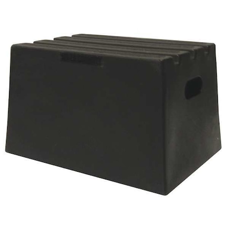 Box Step, 1 Steps, 500 lb Load Capacity, 11 1/2 in Overall Height, Plastic, Black MPN:ST18-01