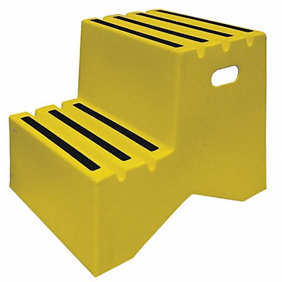 J4024 Step Stand 2 Steps Polyethylene Yellow MPN:ST217-14
