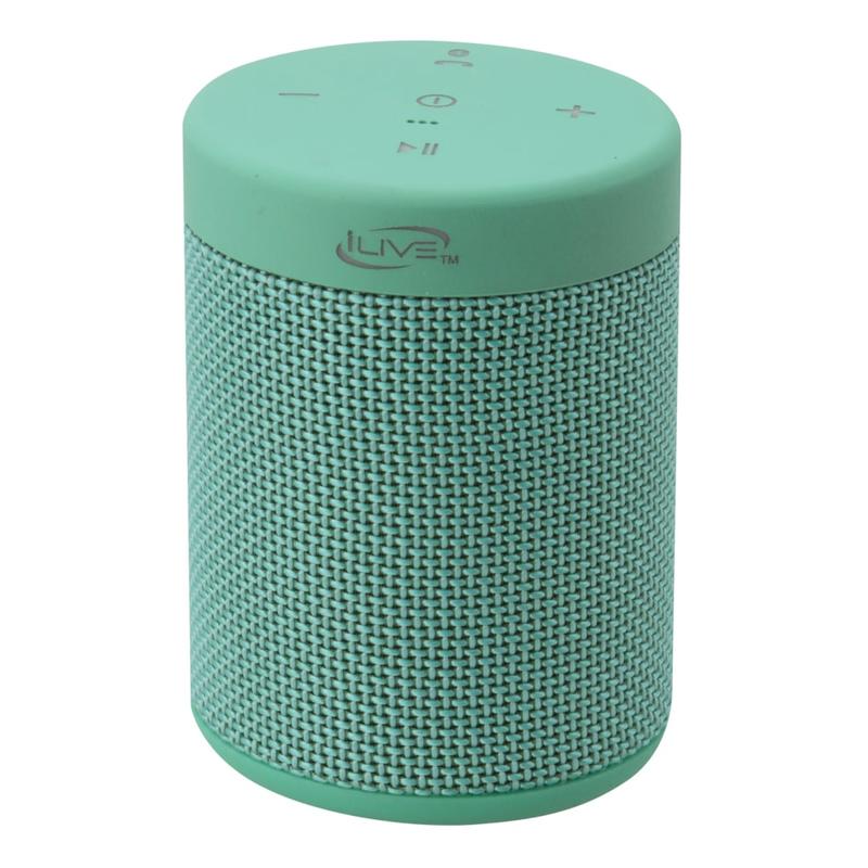 iLive ISBW108 Bluetooth Waterproof Speaker, 3.5inH x 2.6inW x 2.6inD, Teal, ISBW108TQ MPN:ISBW108TQ