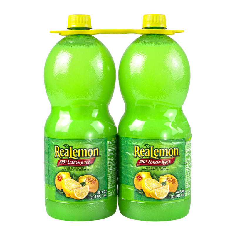 ReaLemon 100% Lemon Juice, 48 Oz, Pack Of 2 Bottles MPN:21123