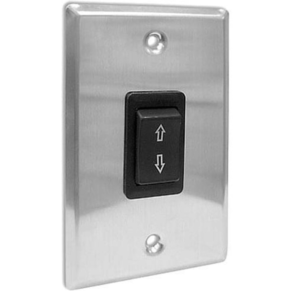 Draper Single Station Control SS-1R - Projection screen key-switch - black, stainless steel MPN:121001