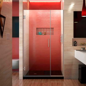Dreamline SHDR-244307210-04 Unidoor Plus Hinged Shower Door Brushed Nickel 43 to 43-1/2