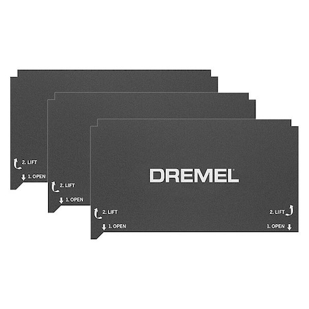 3D Printer Flexible Build Sheet, PK3 MPN:BT40-FLX-01
