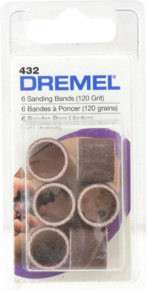 Spiral Band: Aluminum Oxide, 120 Grit, Fine Grade MPN:432 - Pkg Qty 6