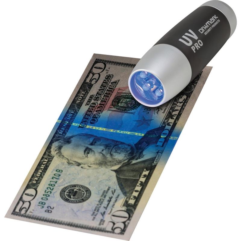Dri-Mark UV Pro Fraud Protector, 4inH x 1inW x 1inD, Gray/Silver MPN:UVPROPLUSB